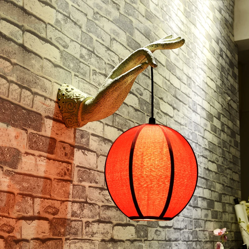 Настенный ретро светильник в китайском стиле для гостиной чайного домика