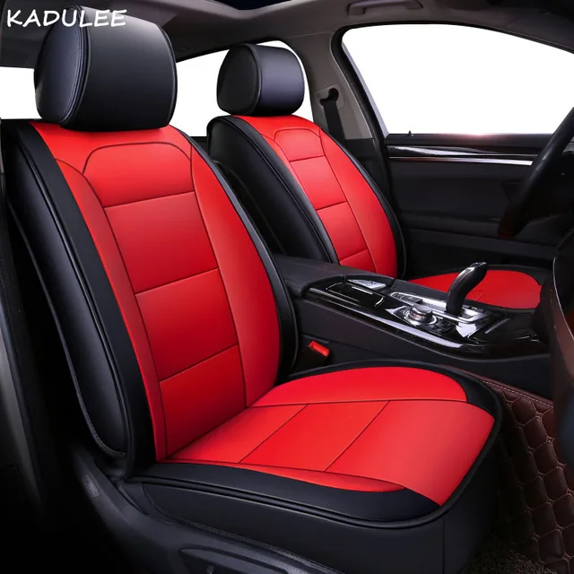 Buy KADULEE pu leather car seat cover For skoda rapid