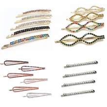 Модные заколки для волос с кристаллами украшения для волос для женщин девочек Корея заколки невидимки ДЛЯ ВОЛОС БОББИ Праздничная свадебная брошь аксессуары для волос