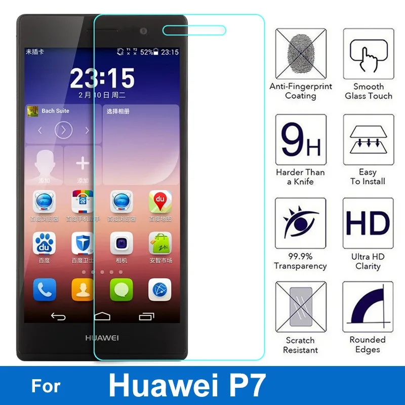 Ультратонкая защитная пленка nicott премиум класса из закаленного стекла для huawei Ascend P7 P 7 P7-L00 P7-L05 P7-L10 P7-L11