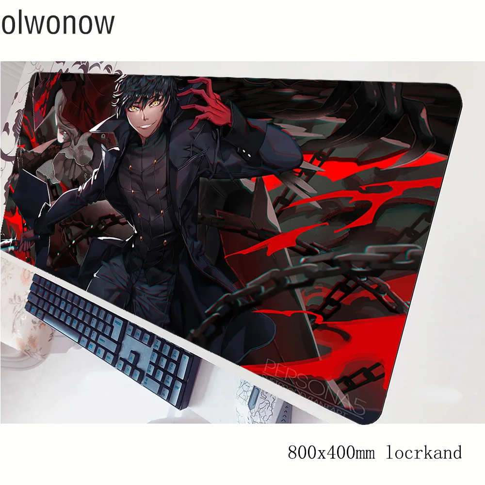 Коврик для мыши persona 5 геймер 80x40 см игровой коврик с закругленными краями notbook