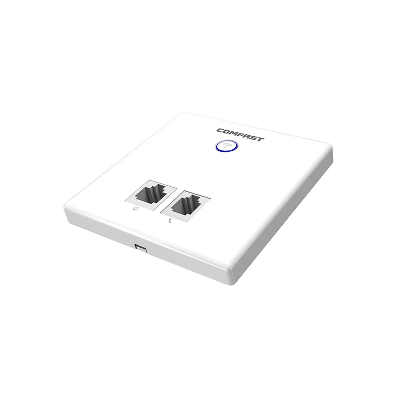 750Mbps Dual Band Wireless in Wall AP for smart Hotel Embedded Access Point AP with RJ11 3