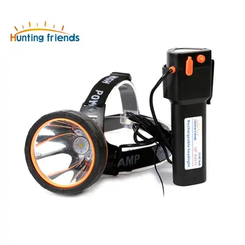 

Hunting friends High Power LED Headlamp Rechargeable Head Flashlight Waterproof Flashlight Forehead for Fishing Hunting Camping