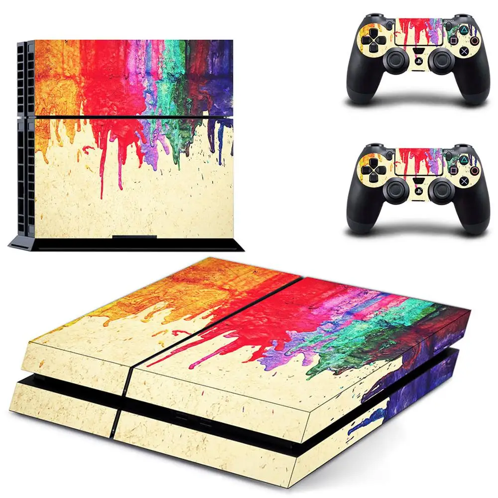 Design Personalizzato Ps4 Skin Sticker Decalcomania Per Dualshock Playstation 4 Console E 2 Controller Ps4 Skin Sticker Vinyl