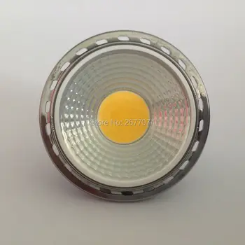 価格 5ワットAC12V LedライトledランプMR16 Cobウォームホワイトダイカストアルミ装飾風形状カップはスポットライト10個JTFL082