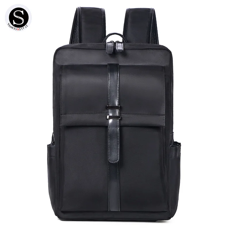 

Senkey Style Men Backpack 2018 15.6 Inch Notebook School Bags For Teenagers Waterproof Designer Backpack Men Fashion New Student