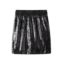 JAYCOSIN Женская юбка с высокой талией, облегающая, с блестками, для вечеринки, женская повседневная короткая мини-юбка falda