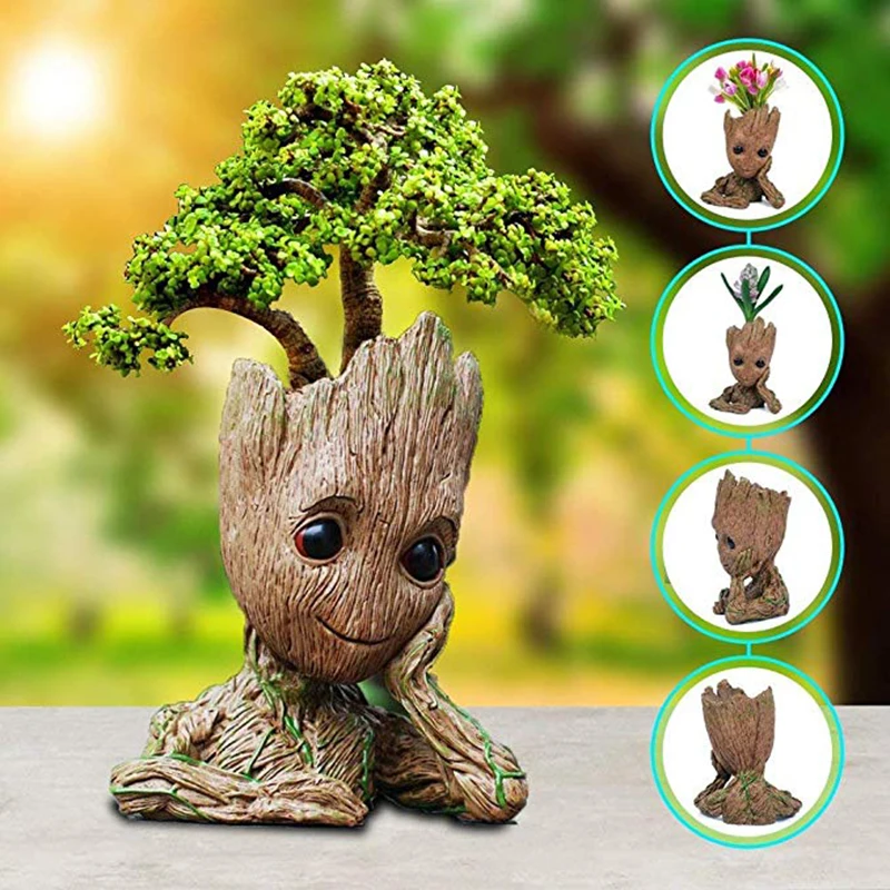 MICCK Baby Groot Цветочный Горшок детский цветочный горшок фигурки героев Милая модель