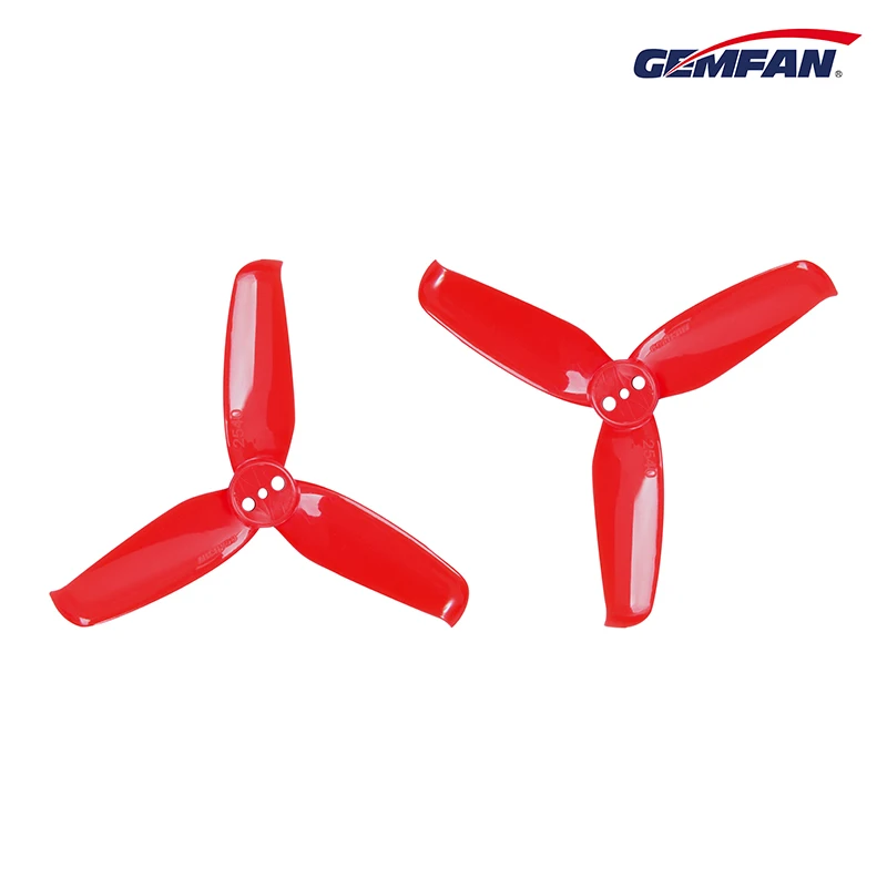 16 pcs / 8 pair Gemfan Flash 2540 2.5x4 2.5 Inch 3-Blade Propeller with 1.5mm Mounting Hole For 1105 1106 Motor