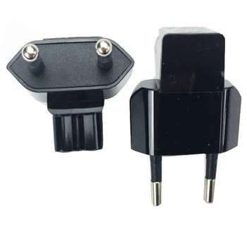 

CEE7/16 2-prong EU power cable adapter eu plug to IEC C7 figure 8 receptacle plug adapter right angled