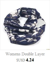 Женская Двойной Слои Secret потайной карман с молнией бесконечный петлевой шарф в богемном стиле, с цветами с геометрическим принтом Зима