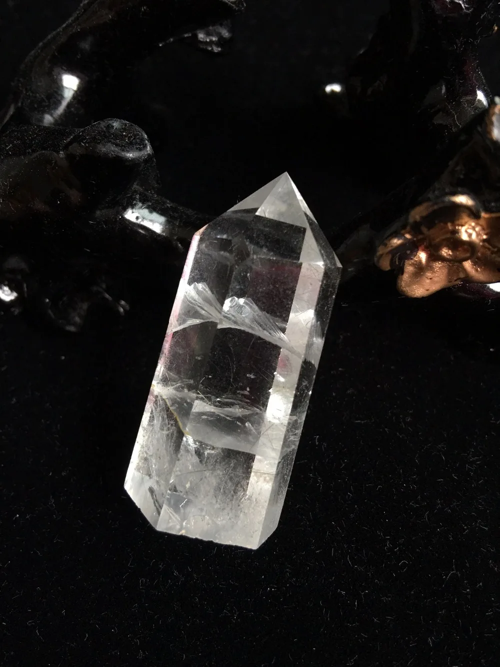 Free shipping Transparent Natural Clear Quartz Crystals points Single