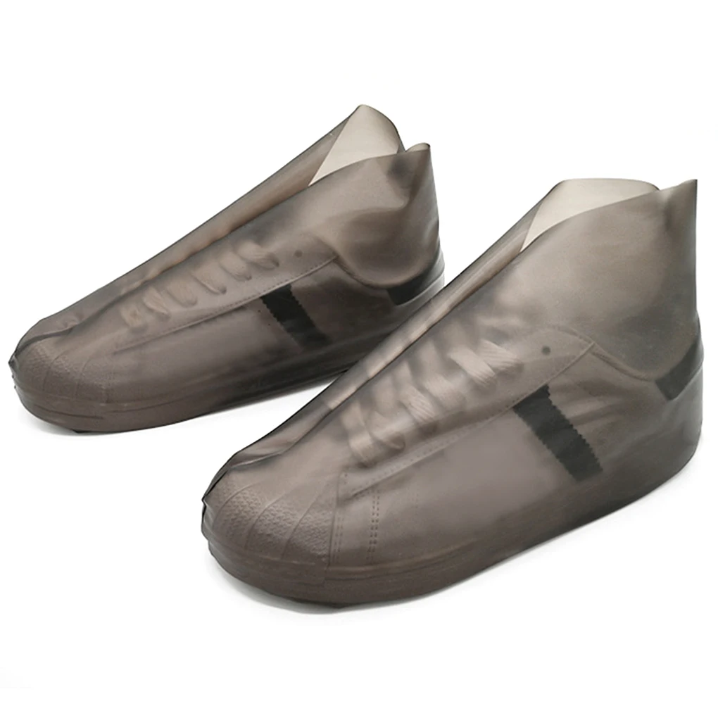 

New Arrivals 1 Pair TPU Rain Shoes Reusable Waterproof Covers Slip-resistant Rain Boot Bike Shoes Accessories 2019