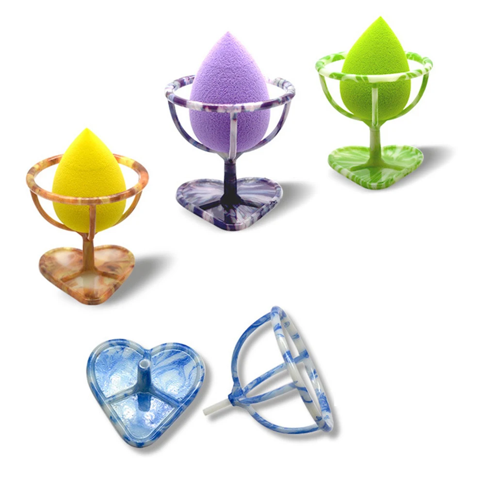 

ELECOOL 1Pc Makeup Sponge Holders Organizer Puff Shelf Drying Rack Cosmetic Make up Sponge Egg Bracket Puff Support Tools