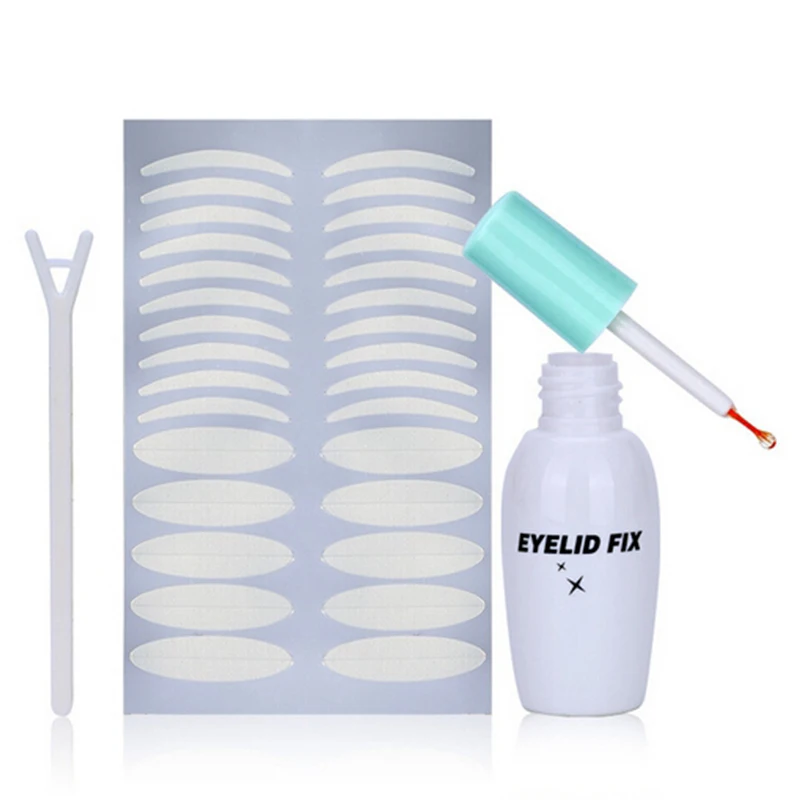 200 Pairs Double Eyelid Paste Waterproof Magic Eyes Stickers + 1 Pcs