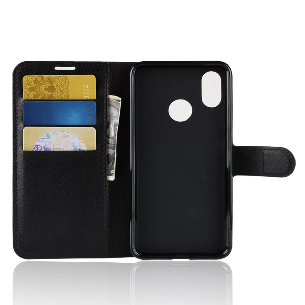 

Leather Phone case For Xiaomi Redmi Note 4A 4X Mi 8 Wallet Folio Flip Full Body Case Cover with Kickstand Feature Card Slots