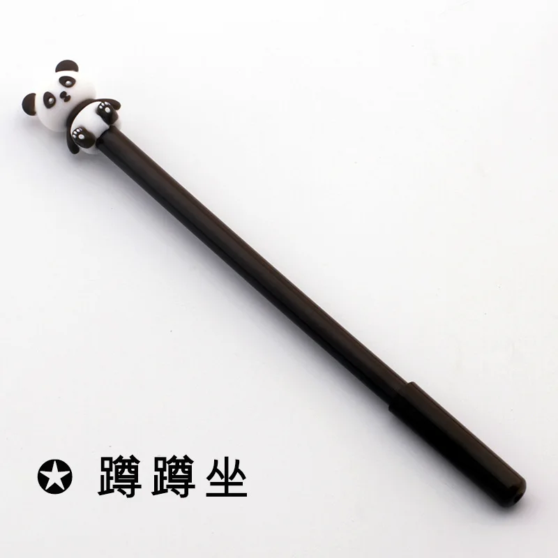 Гелевая ручка с милой пандой для письма, kawaii, 0,5 мм, черные чернила, нейтральная ручка, школьные офисные принадлежности, рекламный подарок