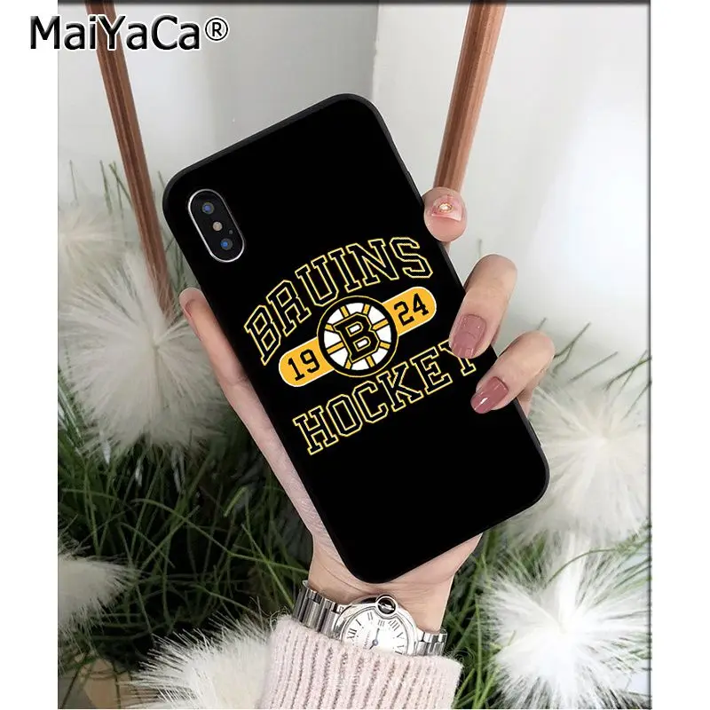 MaiYaCa Boston Bruins Силиконовый ТПУ мягкий черный чехол для телефона для iPhone 5 5Sx 6 7 7plus 8 8Plus X XS MAX XR - Цвет: A11