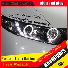 Auto Clud For Honda Civic led headlights xenon for Honda Civic 2006-2011 car styling LED guide DRL+H7 HID Kit+Q5 bi xenon lens