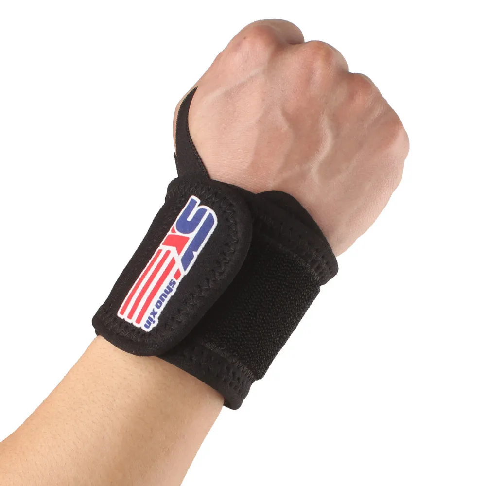 

Sports Elastic Stretchy Wrist Joint Brace Support Wrap Band Thumb Loop - Black