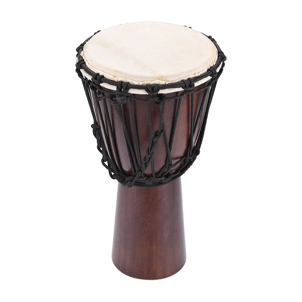 

8/ 10 inch African Djembe Drum Hand Bongo Drum Percussion Music Instrument Select Hardwood Body Goatskin Head