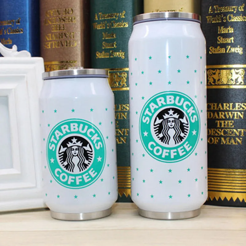 1pc Hot Sale Starbucks Cans Coffee Stainless Steel Thermos Bottle