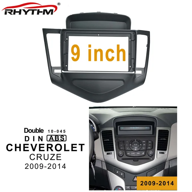 9 Inch 2din Car Radio Fascia For Chevrolet Cruze 2009 2014 Stereo Panel Dash Installation Dashboard Double Din Cd Dvd Frame Fascias AliExpress