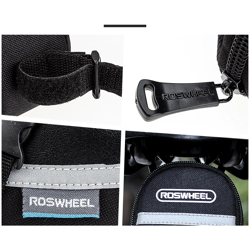 ROSWHEEL 1.2L المحمولة للماء مقعد دراجة حقيبة الدراجات مقعد الحقيبة دراجة الذيل أكياس الخلفية السلة الدراجات المعدات