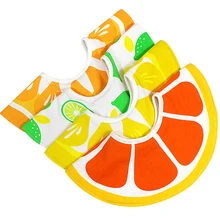 Детский нагрудник для кормления слюнявное полотенце 360 градусов 4 слоя фрукты мультфильм милый нагрудник водонепроницаемый анти-грязный слюнявчик нагрудник для младенцев