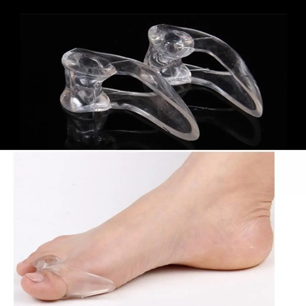 

2PC Silicone Gel Foot Toe Separator Thumb Hallux Valgus Corrector Orthopaedic Foot Protector Bunion Adjuster Feet Care Massager