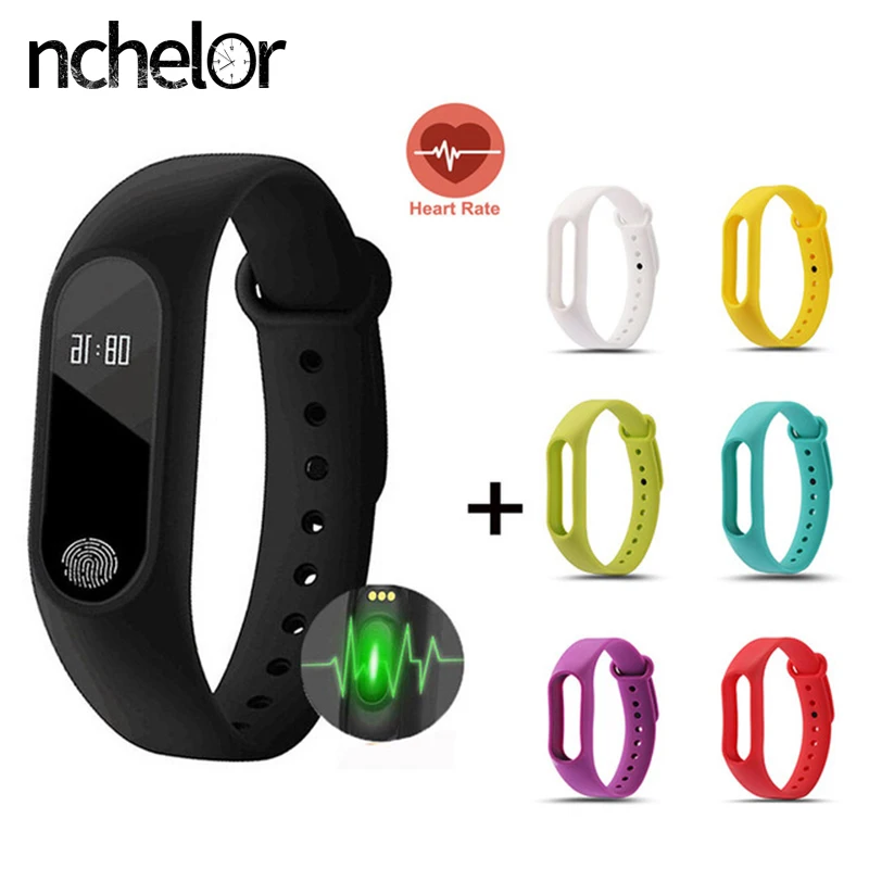 

Smart Band Fitness Tracker Bracelet M2 Band Strap Heart Rate Watch Men Women Blood Pressure Pedometer Bluetooth Smart Wristband