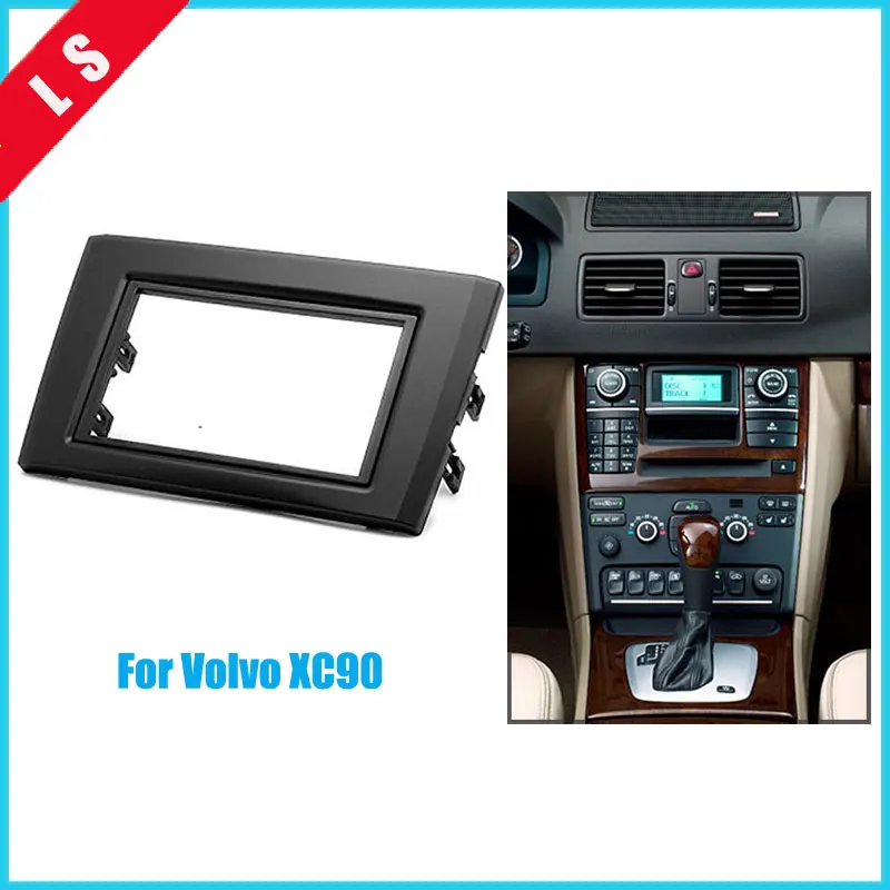 

2Din Car Radio Fascia for 2004-2013 Volvo XC90 DVD Panel Trim Dash Audio Fitting Adaptor Auto Stereo Radio Installation,2 din