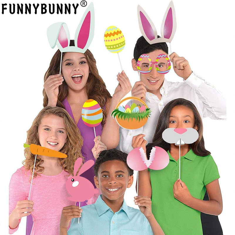 Пасхальный реквизит для фотосессии FUNNYBUNNY Декорации Пасхальной вечеринки набор
