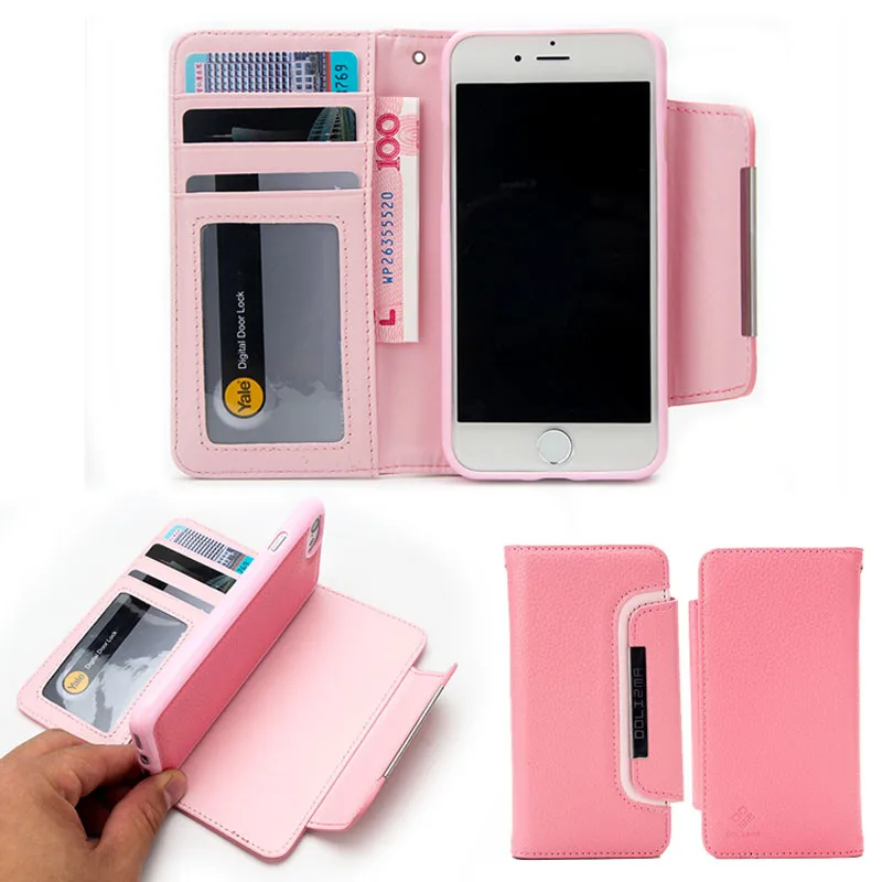 iPHone 7 leather case pink