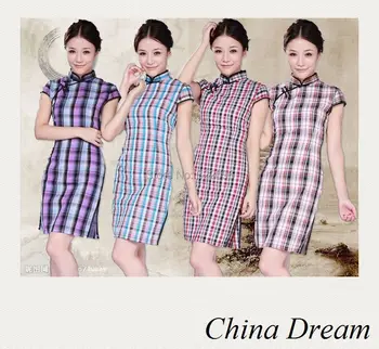 

Shanghai Story 2019 New sale high quality Chinese traditional Dress Plain cheongsam Evening Dress Vintage Cheongsam dress JY069