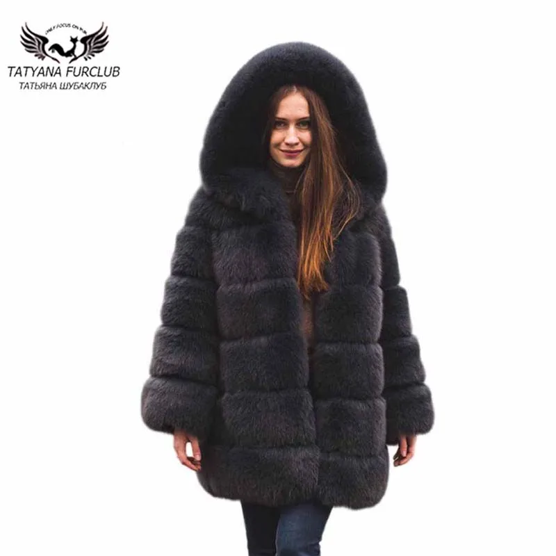 Long Renard Les Nouveaux Moyen Gray Pour Chaud Dames Outwear dark Type Tatyana Red Femmes Chaude 2018 Réel Fourrure Doux D'hiver De black Manteaux Manteau Prochainement Yw7qvU