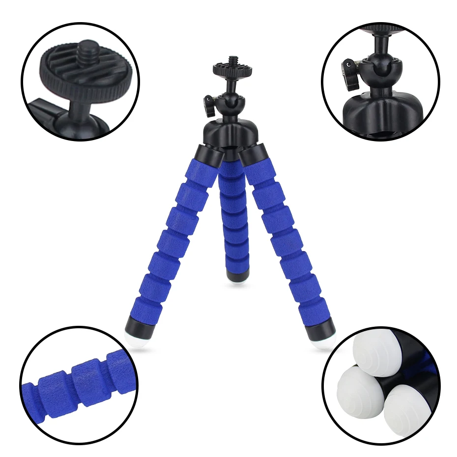 Мини Гибкий штатив Осьминог Губка Штатив Держатель Кронштейн Gorillapod камера