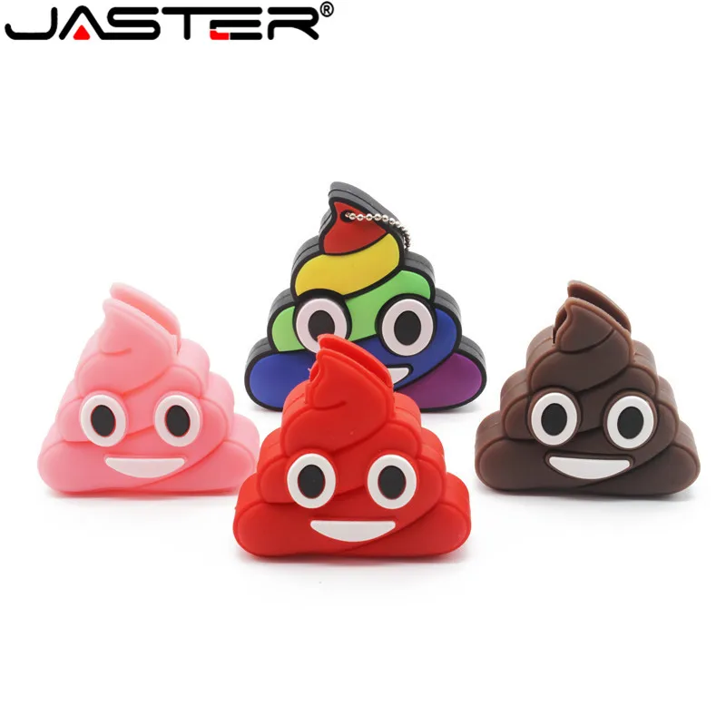 JASTER Новый горячий модный креативный пластиковый мультфильм poop USB флеш-накопитель 2,0 4 ГБ/8 ГБ/16 ГБ/32 ГБ/64 Гб карта памяти