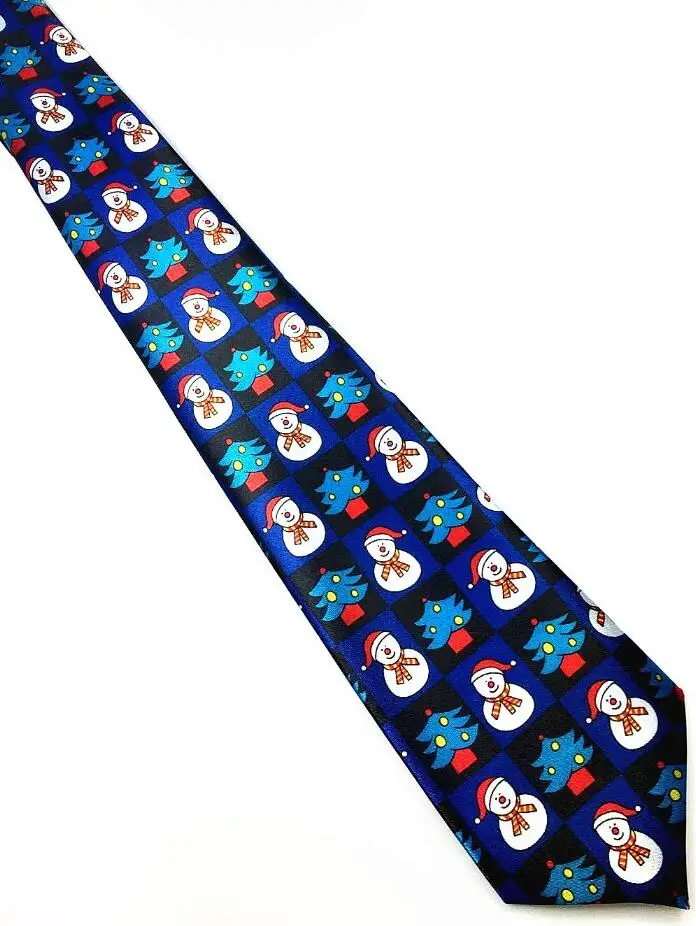 Ricnais Новое поступление Рождественский галстук 9,5 см стильные мужские модные галстуки hellowen праздничный галстук Мягкий дизайнерский галстук - Цвет: 14