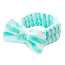 KANCOOCD для женщин милый бант мягкая резинка для волос для лица мытья головы обертывание Спорт Йога ванная комната головные уборы