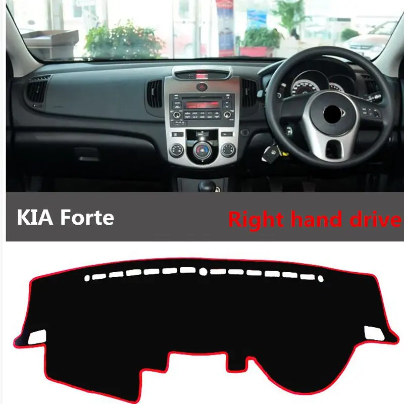 TAIJS 2009 2017 right hand drive creative style car dashboard mat pad