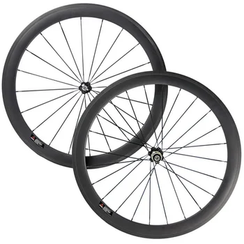 

45mm clincher wheels 700C 23/25mm Tyre compatible carbon wheelset 700C road bike full carbon wheels 45mm bicycle wheels