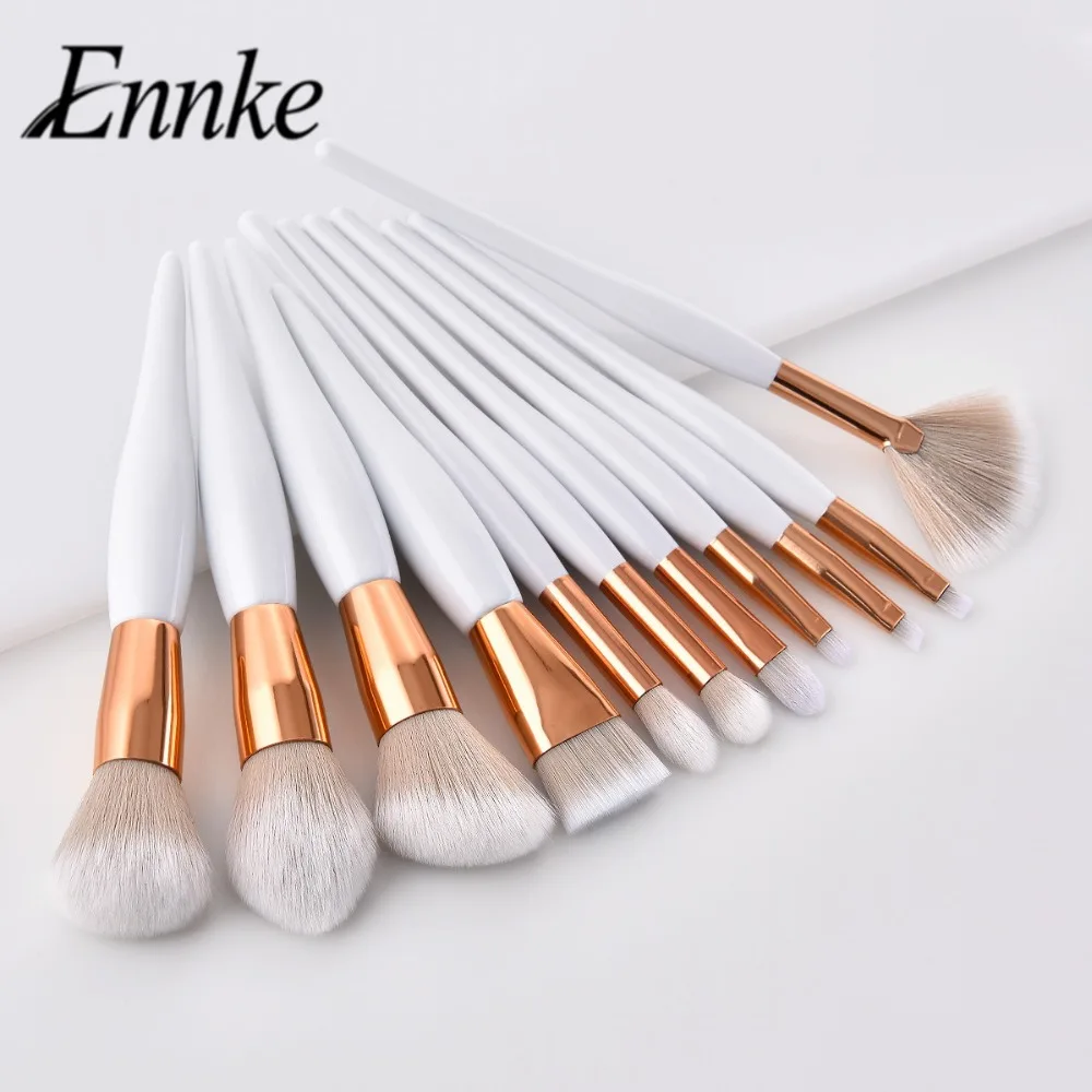 

11pcs Makeup Brushes Set Powder Blush Foundation Eyeshadow Fan Brushes Professional Make Up Cosmetic Kwasten Sets