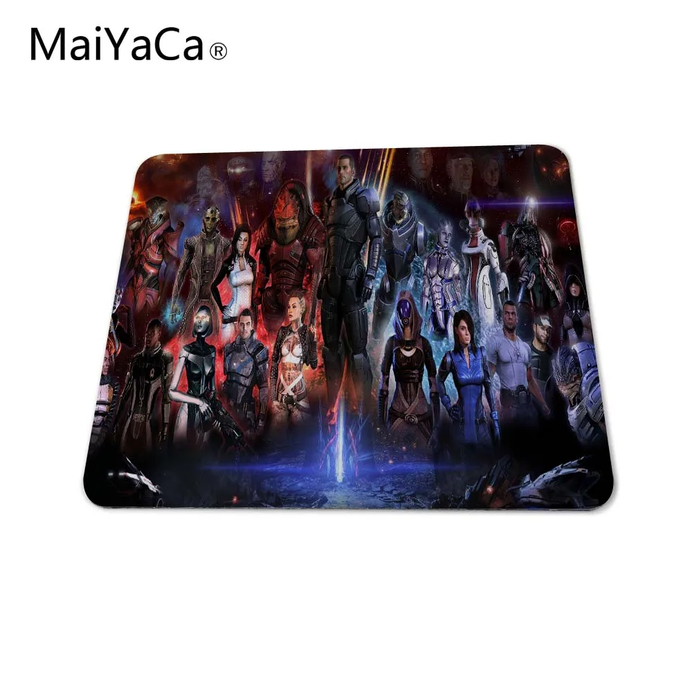 MaiYaCa Заказной Забавный роскошный принт массовый эффект игровой дизайн ПК Противоскользящий коврик для мыши для оптической/трекбол мыши - Цвет: 20x25cm