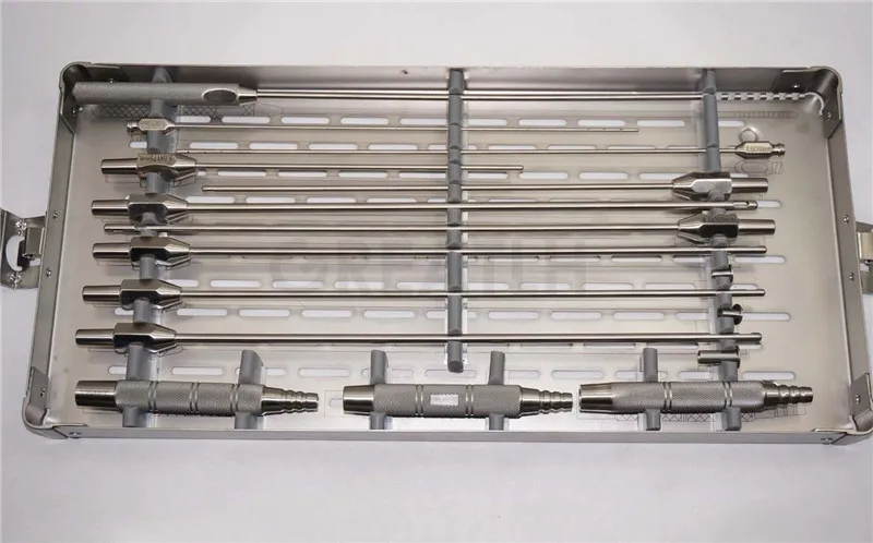 

Thigh and abdomen autologous fat transfer cannula set use with machine