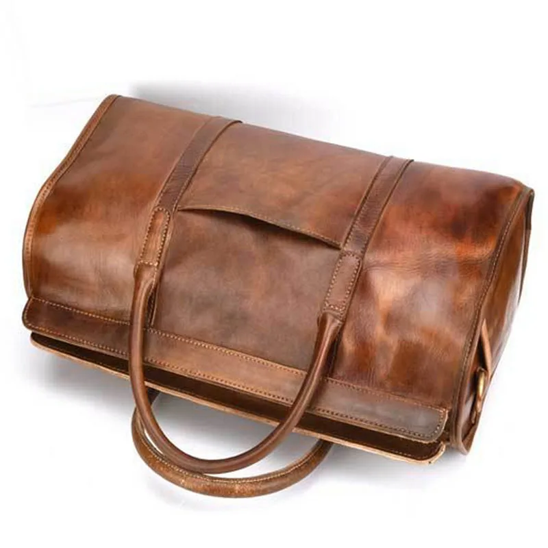 Мужская сумка тоут через плечо из натуральной дубленой кожи|bag business|business bagtote handbag