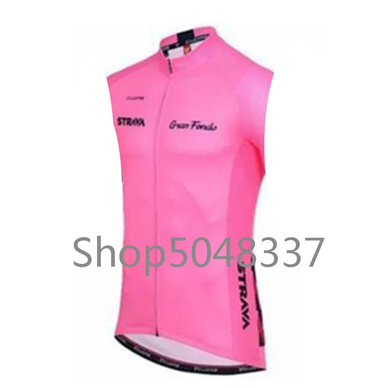 Велоспорт без рукавов Джерси Strava полиэстер MTB велосипедная одежда быстросохнущая летняя гонки на велосипедах велосипедные жилеты одежда