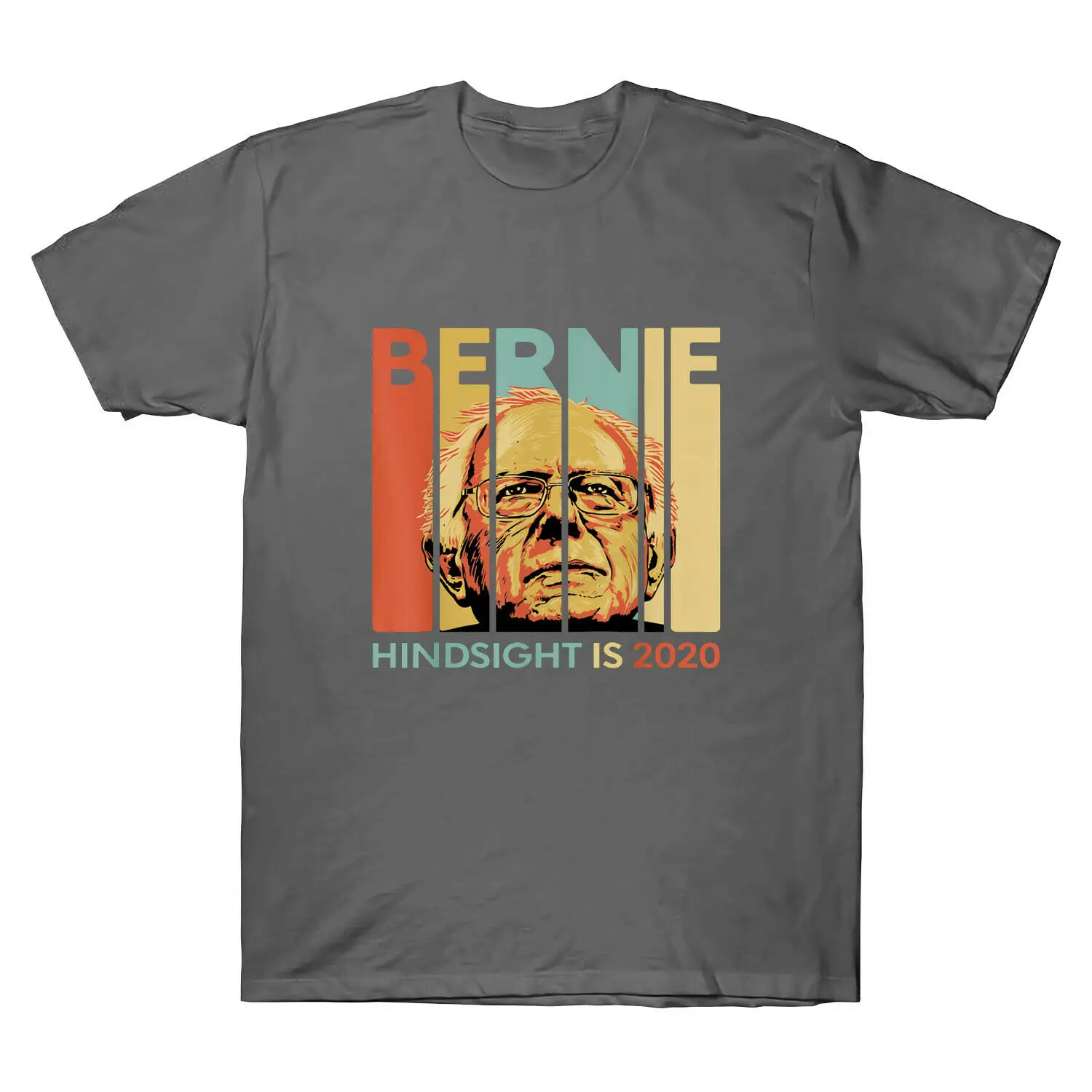 Футболка с короткими рукавами Bernie Sanders Hindsight Is 2020 футболка принтом демократ