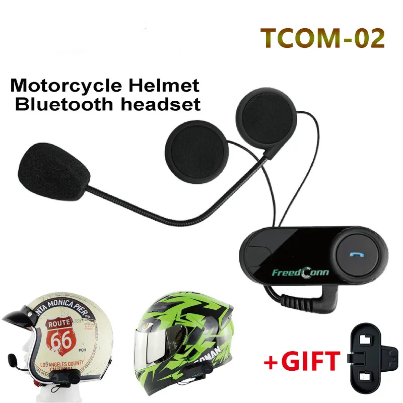 

Freedconn TCOM-02 Motorcycle Helmets Bluetooth Headset Moto Casco Headphone Wireless Control For MP3/4 Radio iPod