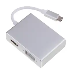 USB-хабы высокое Скорость USB 3.1 Тип-C к HDMI VGA, dvi USB 2 К 4 К концентратор адаптер конвертер кабель для HD ТВ проектор ТВ